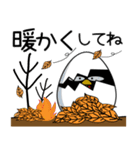 ニワトリ★秋冬 冬がはじまるよ（個別スタンプ：17）