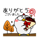 ニワトリ★秋冬 冬がはじまるよ（個別スタンプ：35）