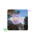 きれいに撮れた！紅葉のあいさつ 台湾語（個別スタンプ：19）