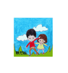 私のかわいい絵文章付きその2（個別スタンプ：8）