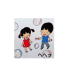 私のかわいい絵文章付きその2（個別スタンプ：26）