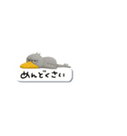 目ヂカラ強め☆吹き出しとハシビロコウ（個別スタンプ：1）