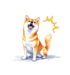 とりあえず返信する柴犬【文字無し】（個別スタンプ：7）