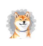 とりあえず返信する柴犬【文字無し】（個別スタンプ：24）