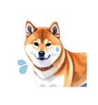 とりあえず返信する柴犬【文字無し】（個別スタンプ：28）