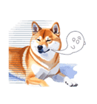 とりあえず返信する柴犬【文字無し】（個別スタンプ：30）