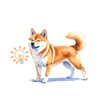 とりあえず返信する柴犬【文字無し】（個別スタンプ：32）