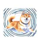 とりあえず返信する柴犬【文字無し】（個別スタンプ：35）