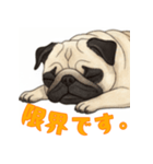 おしゃべりなパグ（個別スタンプ：12）