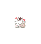 めっちゃちっちゃい♡もちうさスタンプ（個別スタンプ：1）