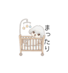 赤ちゃんトイプードル（グレー、シルバー）（個別スタンプ：14）