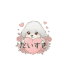 赤ちゃんトイプードル（グレー、シルバー）（個別スタンプ：16）