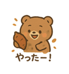 秋のほっっこりクマさん（個別スタンプ：34）