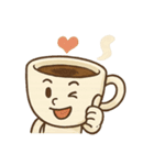 感情豊かなコーヒーカップ 1（個別スタンプ：2）