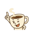 感情豊かなコーヒーカップ 1（個別スタンプ：4）