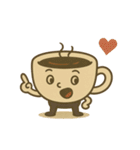 感情豊かなコーヒーカップ 1（個別スタンプ：11）