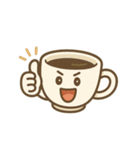 感情豊かなコーヒーカップ 1（個別スタンプ：35）