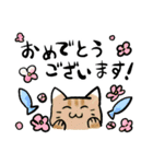 丁寧！白へそ猫（個別スタンプ：19）