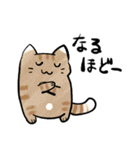 丁寧！白へそ猫（個別スタンプ：23）