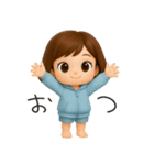 ヘアバンドボブの可愛い女の子。（個別スタンプ：4）