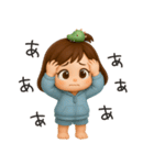 ヘアバンドボブの可愛い女の子。（個別スタンプ：6）