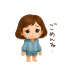 ヘアバンドボブの可愛い女の子。（個別スタンプ：13）