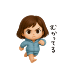 ヘアバンドボブの可愛い女の子。（個別スタンプ：18）