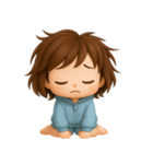 ヘアバンドボブの可愛い女の子。（個別スタンプ：23）