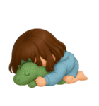 ヘアバンドボブの可愛い女の子。（個別スタンプ：26）