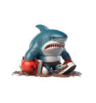 爆萌サメボクサー登場,（個別スタンプ：6）