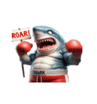 爆萌サメボクサー登場,（個別スタンプ：24）