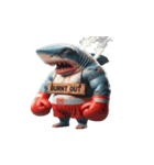 爆萌サメボクサー登場,（個別スタンプ：25）