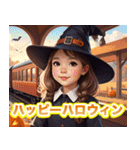 ハロウィンパン列車（個別スタンプ：5）