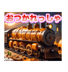 ハロウィンパン列車（個別スタンプ：14）