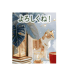 猫とカフェと日常---Cat and Café---（個別スタンプ：9）