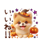 3D ポメラニアンの秋（個別スタンプ：20）