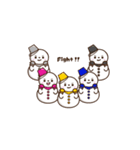 動く★雪だるまスタンプ5【超ちいさい】（個別スタンプ：9）