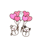 動く★雪だるまスタンプ5【超ちいさい】（個別スタンプ：16）