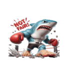 ボクシングサメの日常メルトダウンショー,（個別スタンプ：1）