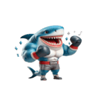 ボクシングサメの日常メルトダウンショー,（個別スタンプ：2）