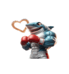 ボクシングサメの日常メルトダウンショー,（個別スタンプ：5）