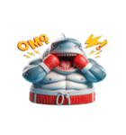 ボクシングサメの日常メルトダウンショー,（個別スタンプ：6）