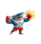 ボクシングサメの日常メルトダウンショー,（個別スタンプ：8）