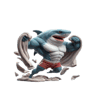 ボクシングサメの日常メルトダウンショー,（個別スタンプ：9）