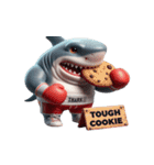 ボクシングサメの日常メルトダウンショー,（個別スタンプ：11）