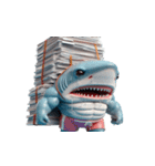 ボクシングサメの日常メルトダウンショー,（個別スタンプ：13）