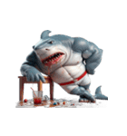 ボクシングサメの日常メルトダウンショー,（個別スタンプ：15）