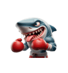 ボクシングサメの日常メルトダウンショー,（個別スタンプ：17）