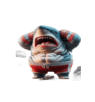 ボクシングサメの日常メルトダウンショー,（個別スタンプ：22）