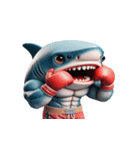 ボクシングサメの日常メルトダウンショー,（個別スタンプ：23）